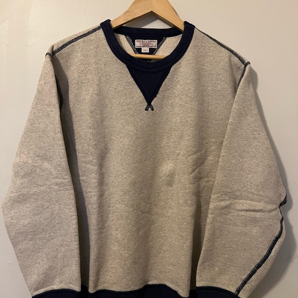 J.CREW Wallace & Barnes brush-back fleece crewneck sweatshirt